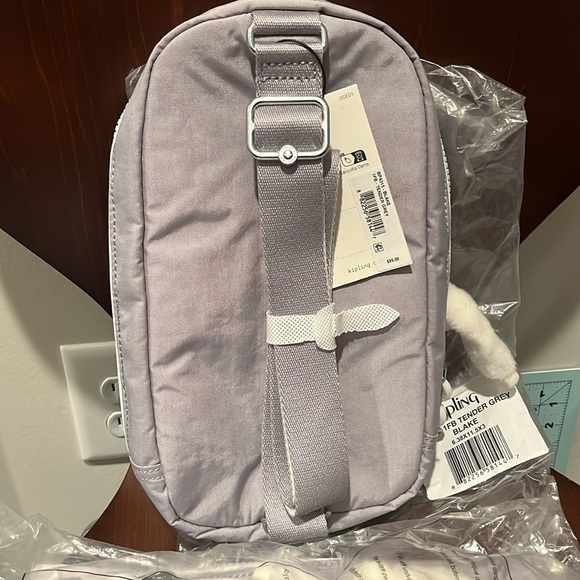 NWT Kipling Women's Blake Sling Backpack Crossbody Bag Tender Grey - Picture 2 of 5